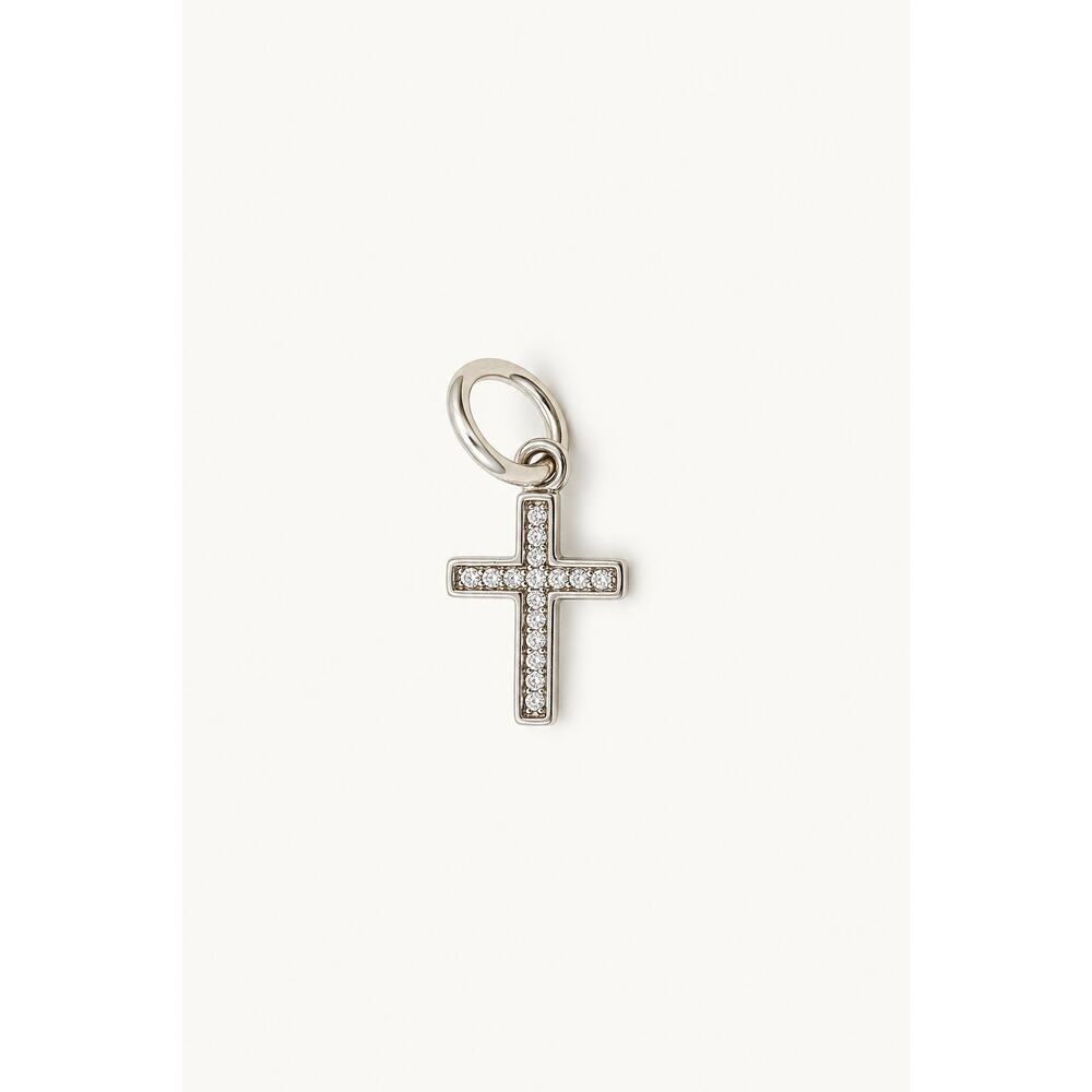 Pandora Cubic Zirconia Sparkling Cross Dangle 925 Silver Charm New Jewelry
